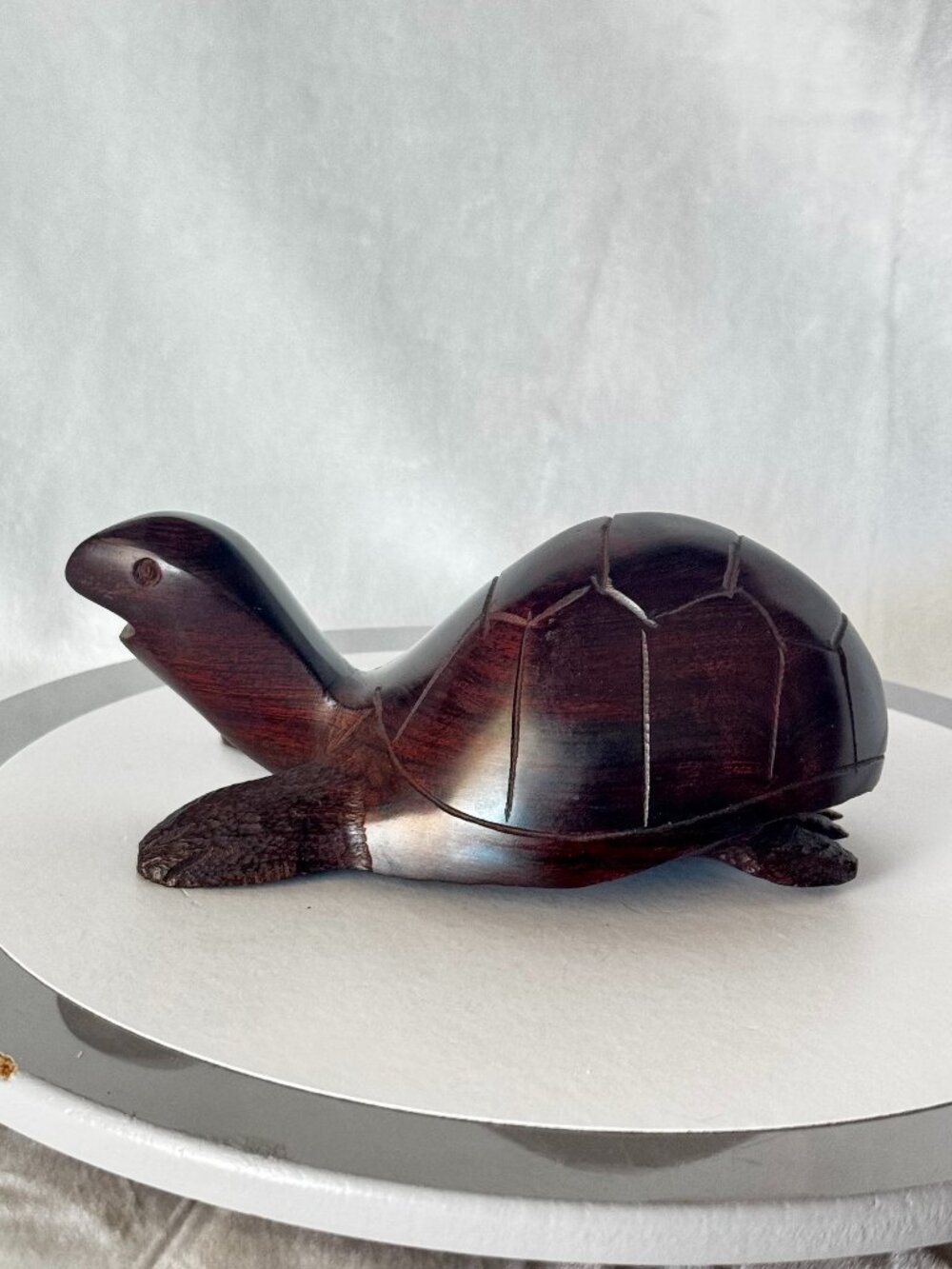Sea Turtle 7" Figurine Hand Carved Ironwood Mexico
